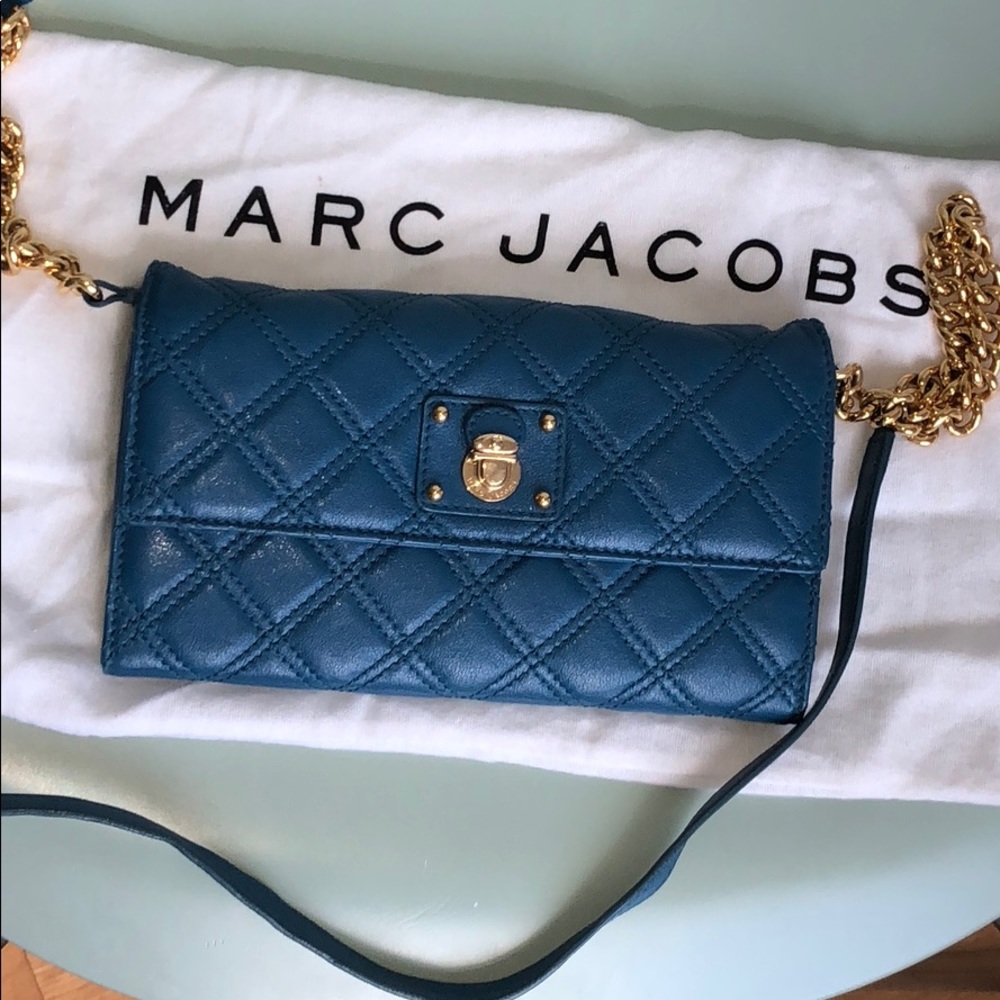 Blue Marc Jacobs Crossbody Wallet